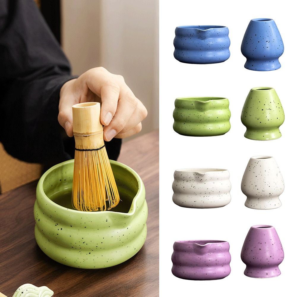 Matcha Bowl Chawan - Ceramic Matcha Bowl Sand Dot Large