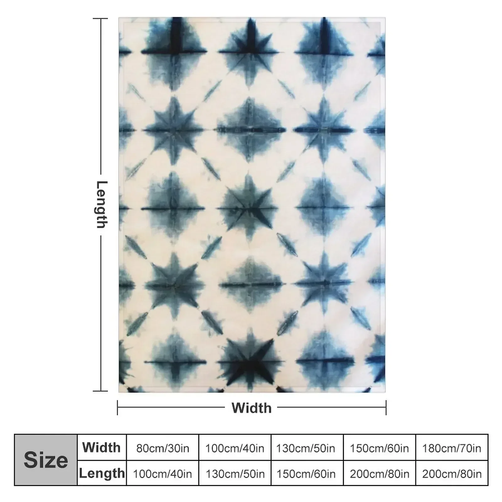Shibori Tie Dye, Indigo Throw  - Shibori Tie Dye บทวิจารณ์และราคา