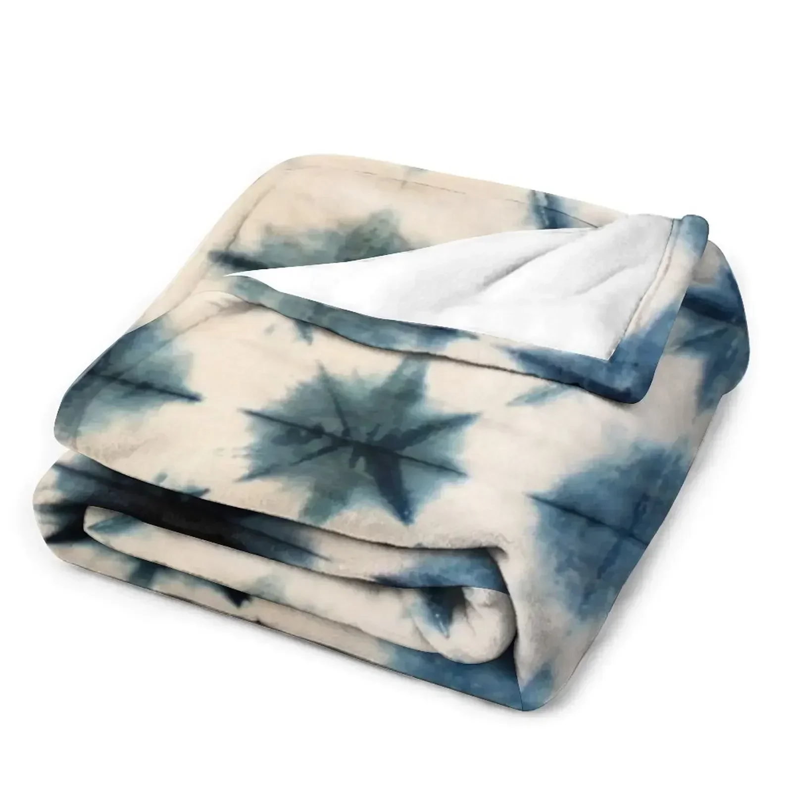 Shibori Tie Dye, Indigo Throw  - Shibori Tie Dye บทวิจารณ์และราคา