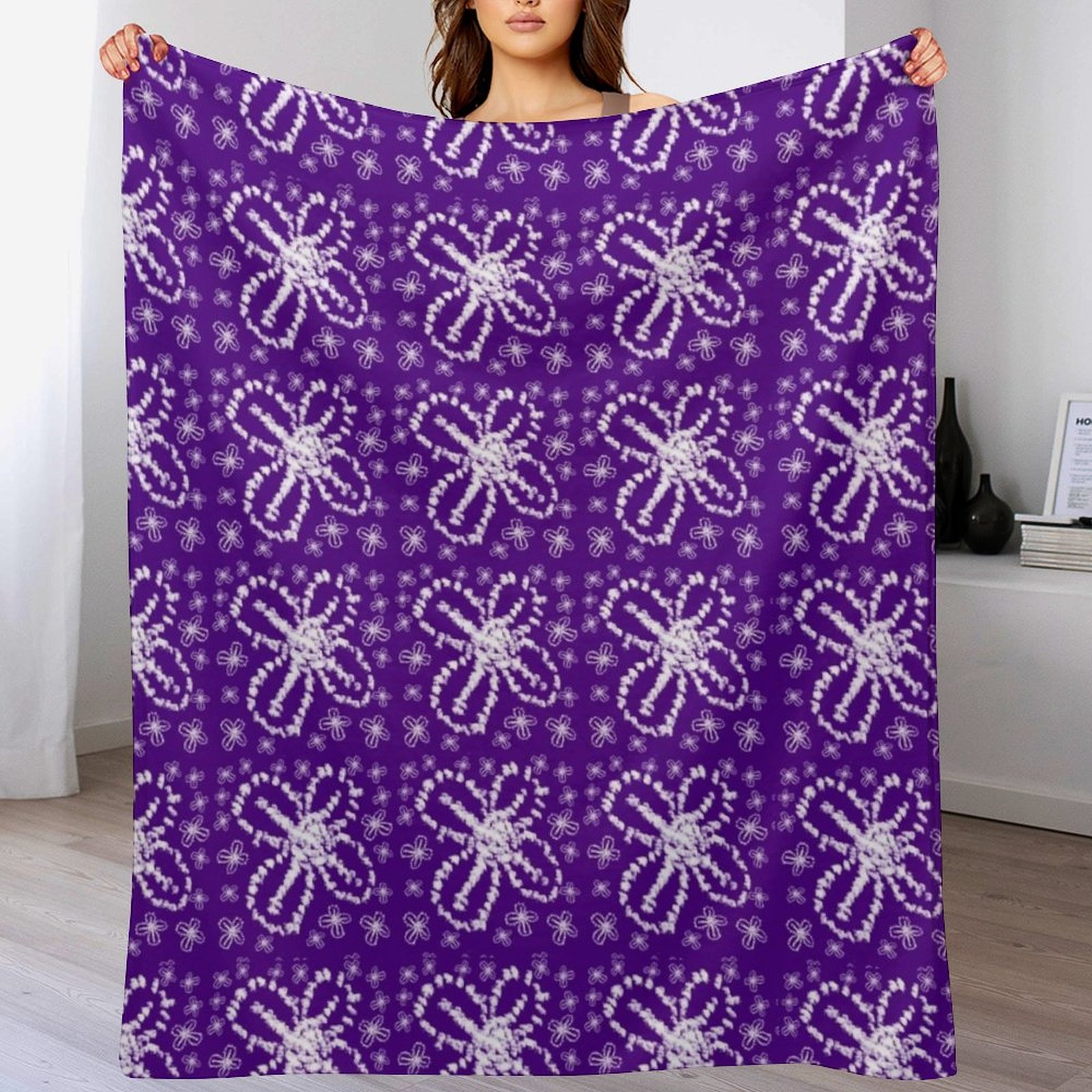 Modern Indigo Tie Dye Floral S - Shibori Tie Dye บทวิจารณ์และราคา