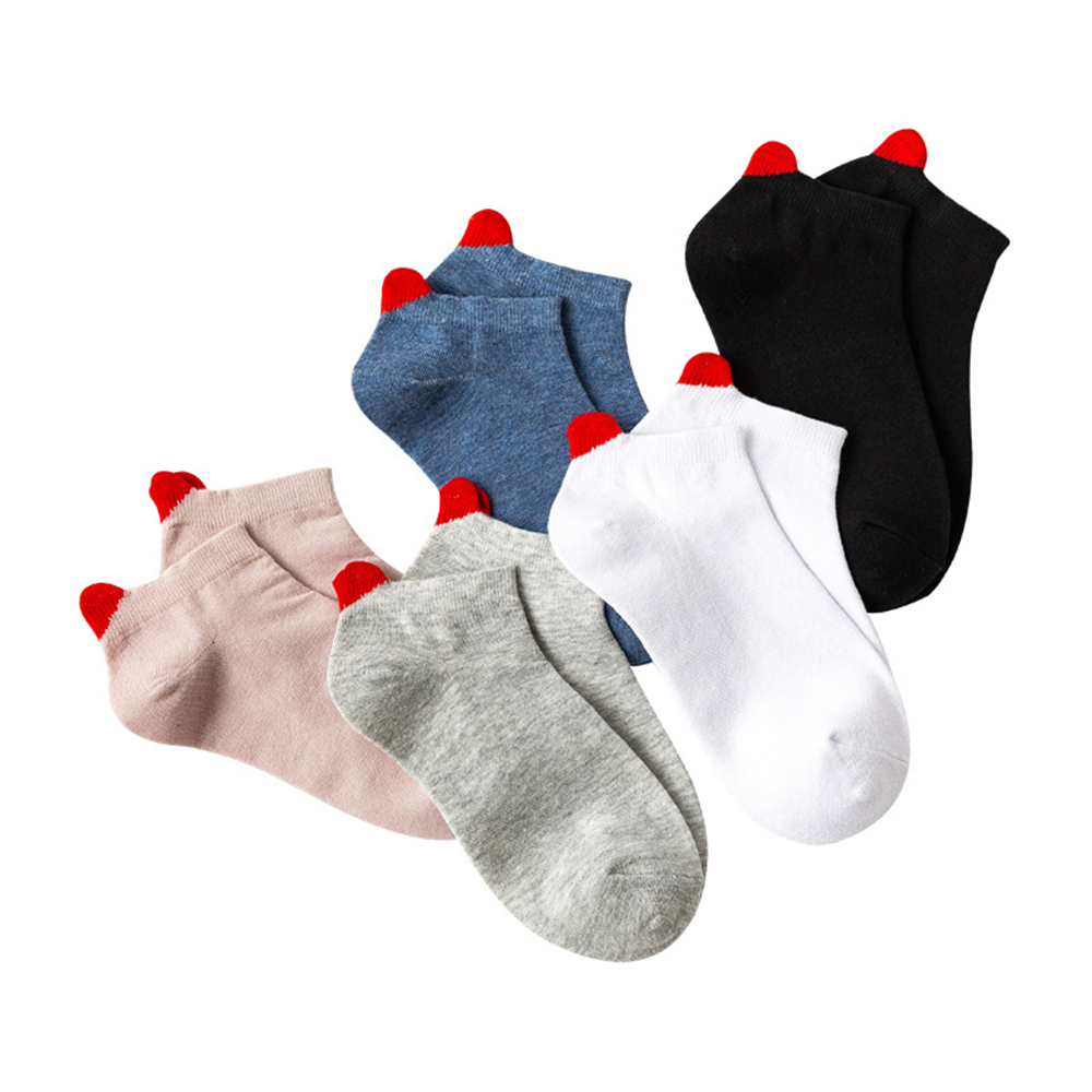 Cute Girls' 3D Heart Heel Sock - Japanese Lifestyle Youtube บทวิจารณ์และราคา