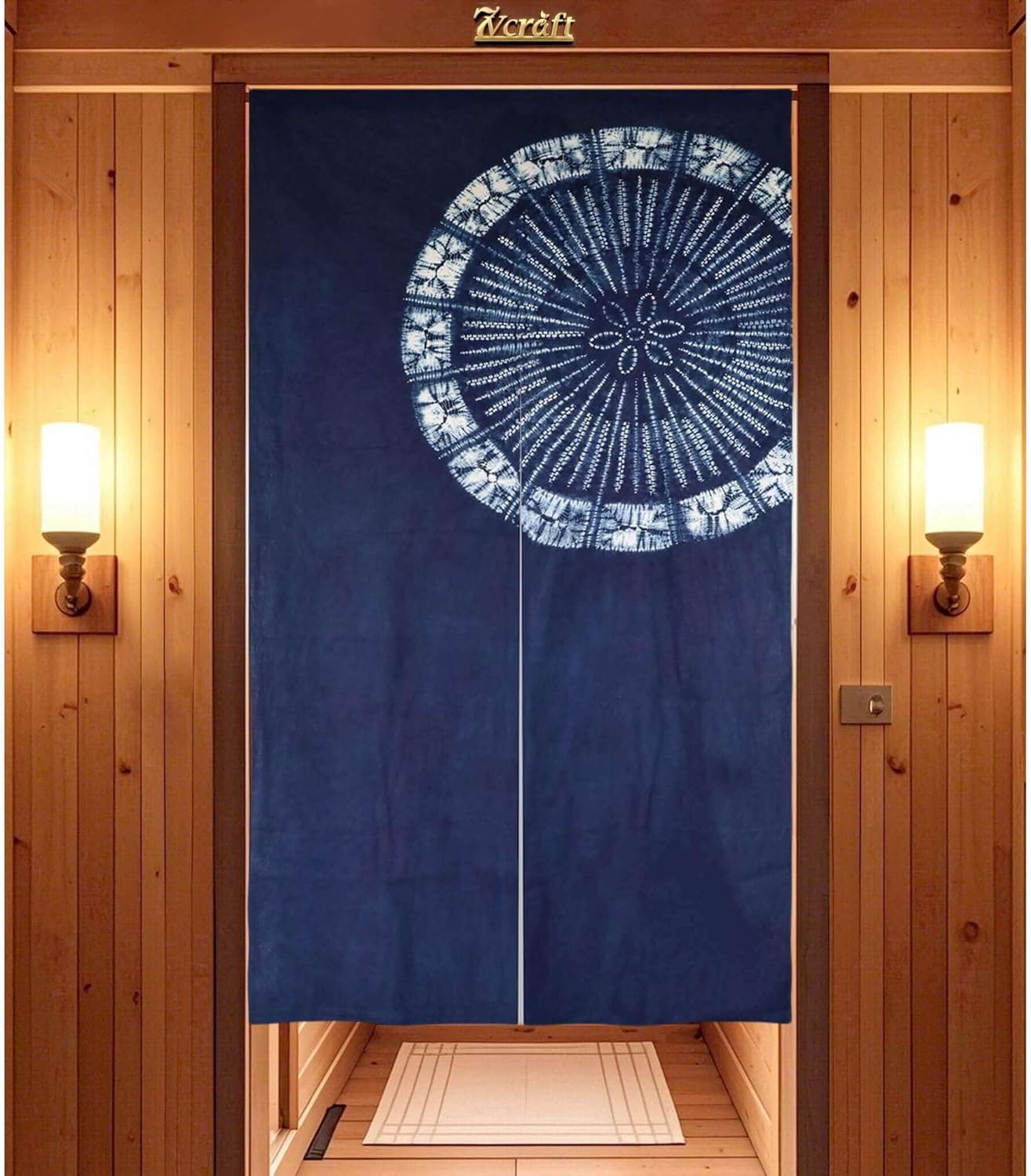 Hand Dyed Japanese  Curtain/Sh - Shibori Tie Dye บทวิจารณ์และราคา