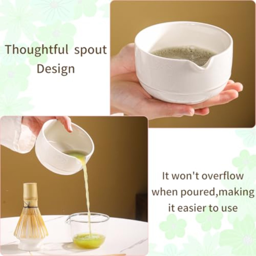 Matcha Tea Set, 5-Piece Cerami - Matcha Bowl Chawan บทวิจารณ์และราคา