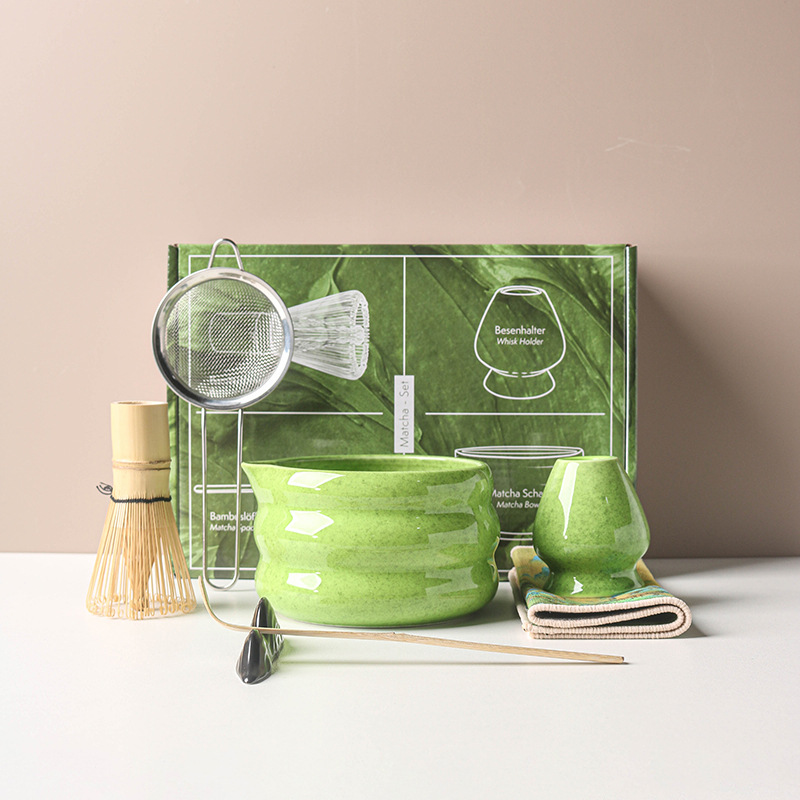 4/7PCS Japanese Matcha Set Mat - Matcha Bowl Chawan บทวิจารณ์และราคา