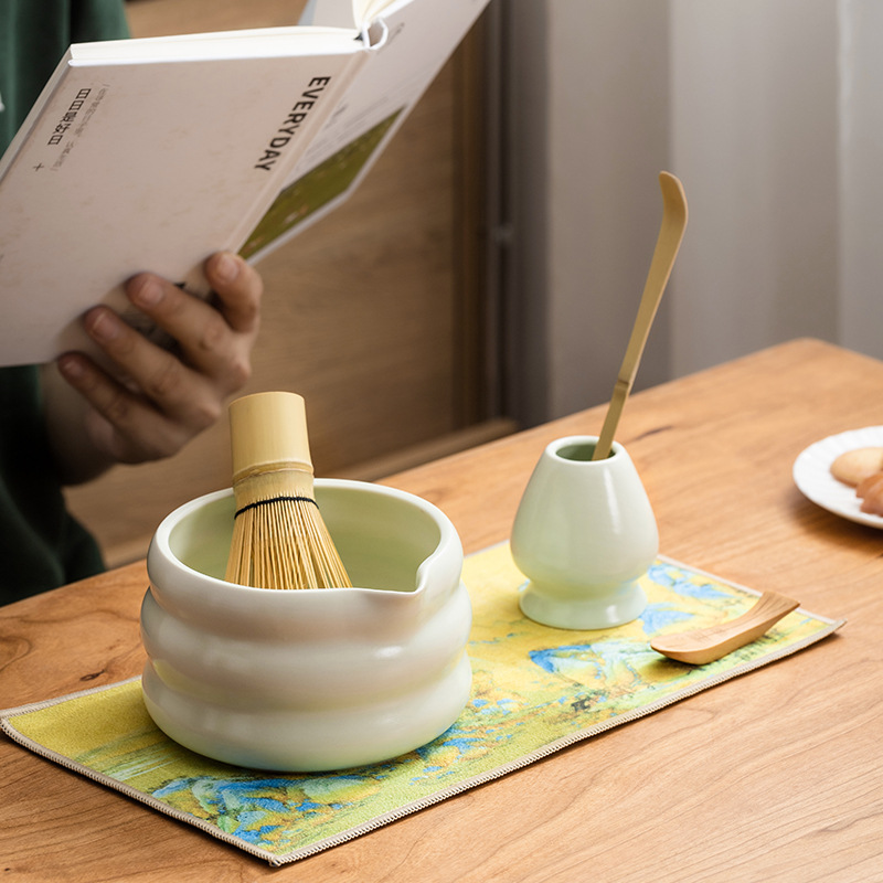 4/7PCS Japanese Matcha Set Mat - Matcha Bowl Chawan บทวิจารณ์และราคา