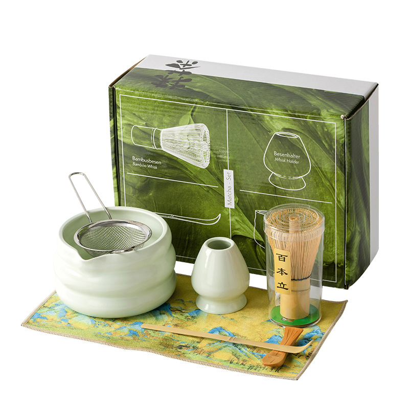 4/7PCS Japanese Matcha Set Mat - Matcha Bowl Chawan บทวิจารณ์และราคา