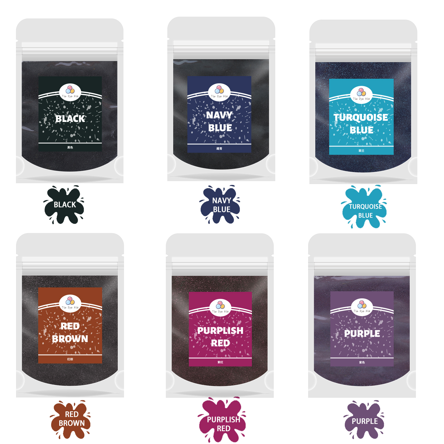 6 Color/Set 10g Fabric Tie Dye - Indigo Dye Kit บทวิจารณ์และราคา