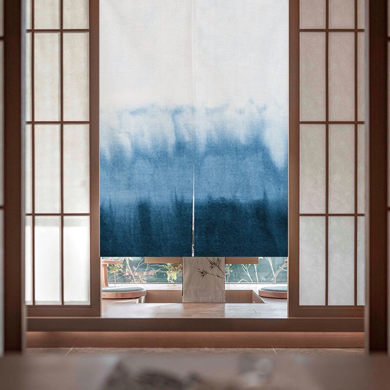 Indigo Japanese Door Curtain S - Shibori Tie Dye บทวิจารณ์และราคา